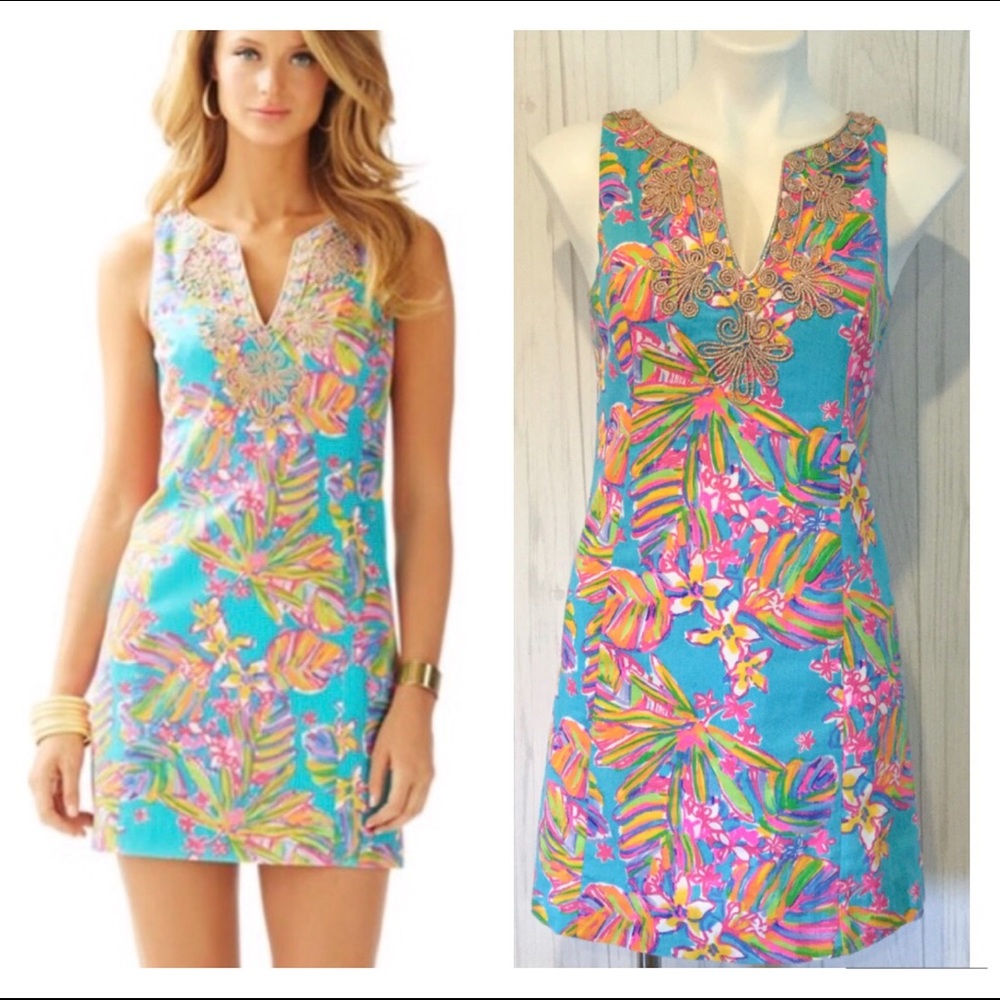 Lilly Pulitzer Gabby Shift Dress Summer Haze